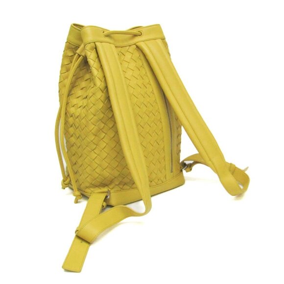 BOTTEGA VENETA Yellow Leather Intrecciato Backpack main image 5